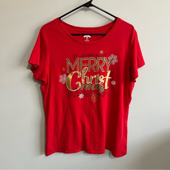 Holiday Time XL Red Short Sleeve Christmas Holiday T-Shirt Tee - Picture 11 of 11